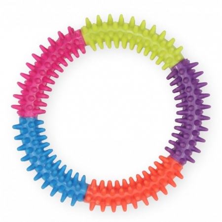 Pet Nova zabawka dla psa OBRĘCZ kolorowa 15 cm-6451