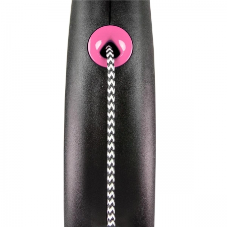 Flexi smycz BLACK DESIGN sznurek M 5m/20kg różowa-10122