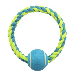 Trixie sznur RINGO z piłką tenisową 18cm