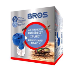 Bros ELEKTRO+płyn na muchy komary mrówki  3w1