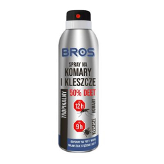 Bros spray na KOMARY KLESZCZE  DEET 50% MOCNY 90ml
