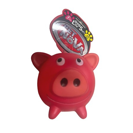 Pet Nova zabawka winylowa piszcząca Świnka 10cm-6191