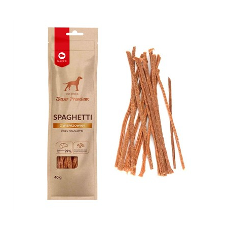 Maced przysmak dla psa Spaghetti z wieprzowiny 40g