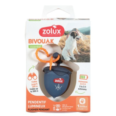 ZOLUX Świecąca ZAWIESZKA do obroży dla psa niebies
