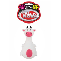 Pet Nova zabawka winylowa piszcząca KROWA 16 cm