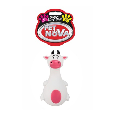 Pet Nova zabawka winylowa piszcząca KROWA 16 cm
