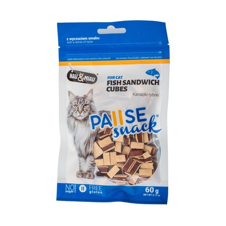 Hau&Miau przysmak dla KOTA kanapki RYBNE 60g.