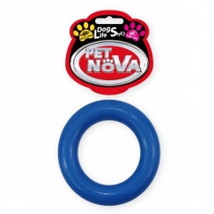 Pet Nova RING gumowy pełny niebieski 9cm-5839