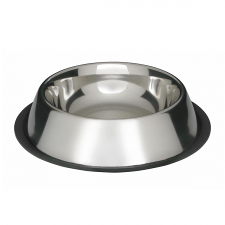 MISKA METALOWA dla psa  na gumie 0,7 l.-6213