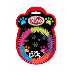 Pet Nova zabawka dla psa OBRĘCZ kolorowa 15 cm-6450