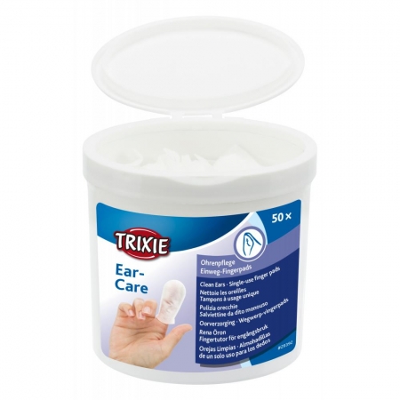 Trixie NAKŁADKI na palce do czyszczenia USZU 50szt-7855