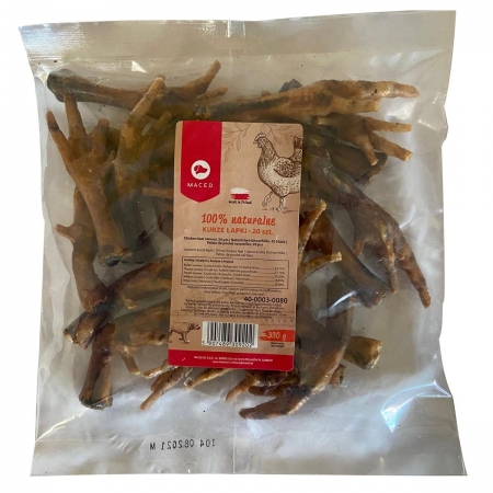 Maced naturalny gryzak dla psa KURZE ŁAPKI 300g.-7920
