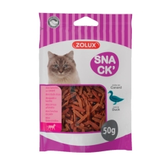 ZOLUX Przysmak dla kota mini paski z kaczką 50g.